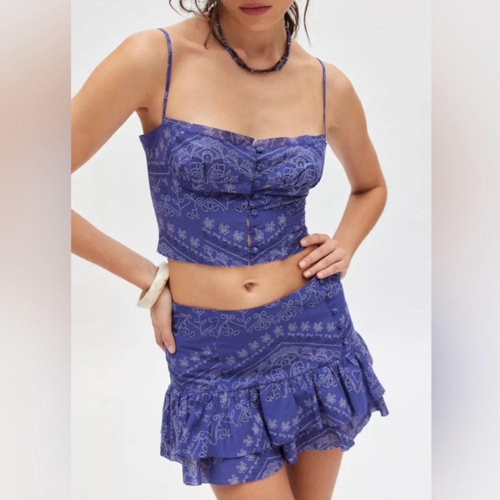 NWT kimchi blue Eloise crop top and skirt set